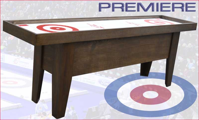 Curling Canada Ensemble De Curling De Table De Luxe En Bois